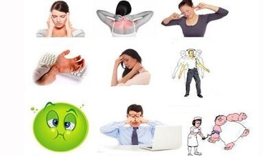 Signos e síntomas dunha osteocondrose do pescozo